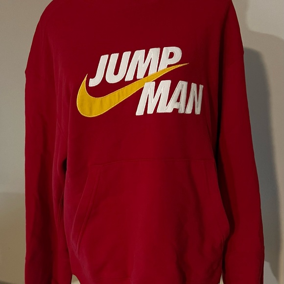 Nike Air Jordan Red Jump Man Sweatshirt NEW Women’s Large - Picture 6 of 11